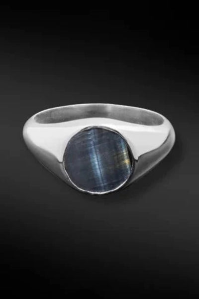 Shop Artisan Jewellery Brand Helios Sterling Silver and Tigre Eye Stone Elegant Ring at Erebus