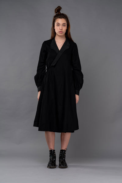 Shop Emerging Dark Conceptual Brand Anagenesis Black Kimono Jacket at Erebus
