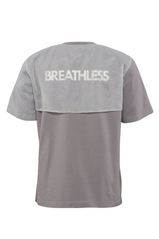 Shop Emerging Unisex Street Brand Monochrome Grey Breathless T-shirt at Erebus