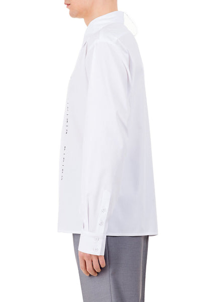 Emerging unisex brand Monochrome Classic Coded Shirt White - Erebus - 3