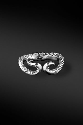 Shop Artisan Jewellery Brand Helios Sterling Silver Tentacles Ring at Erebus