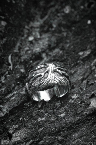 Shop Artisan Jewellery Brand Helios Sterling Silver Angelim Ring at Erebus