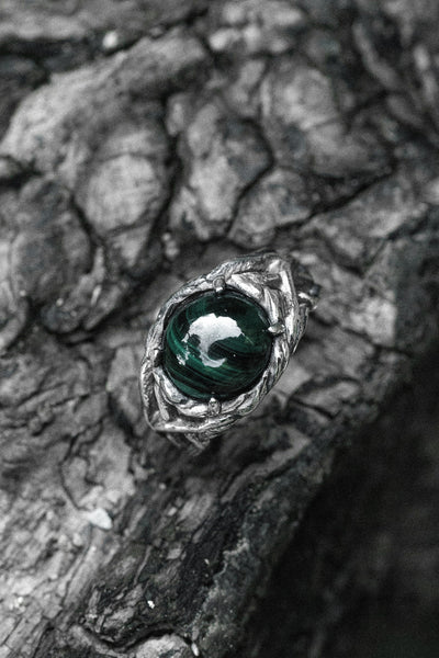 Shop Artisan Jewellery Brand Helios Sterling Silver Bromeliads Ring at Erebus