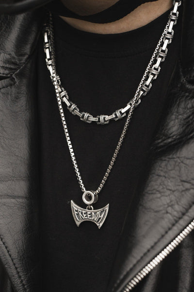 Shop Artisan Jewellery Brand Helios Sterling Silver Freedom Chain Necklace at Erebus