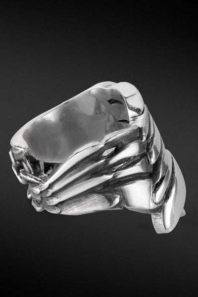 Shop Artisan Jewellery Brand Helios Sterling Silver Freedom Winged Ring at Erebus