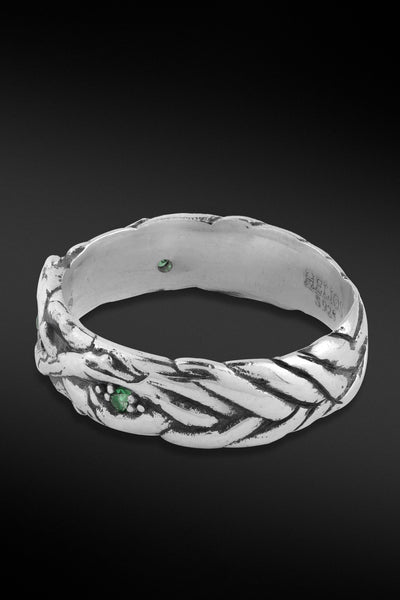 Shop Artisan Jewellery Brand Helios Sterling Silver Lianas Ring at Erebus