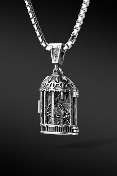 Shop Artisan Jewellery Brand Helios Sterling Silver Sky Hinged Locket Pendant at Erebus