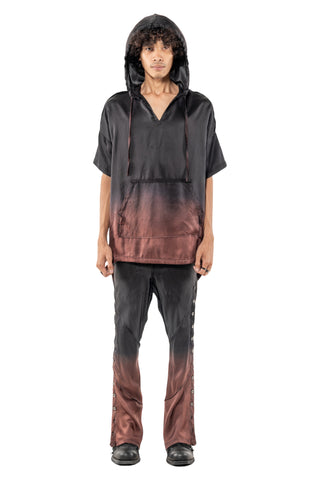Shop Emerging Slow Fashion Genderless Alternative Avant-garde Designer Mark Baigent Last Day of our Acquaintance Collection Fair Trade Silk Ombre Dip-dyed Tusk Pants at Erebus