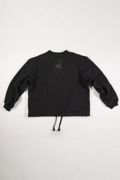 Shop Conscious Contemporary Brand Zsigmond Core Collection Black Stretch Organic Cotton Core Jumper at Erebus