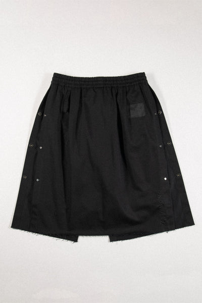 Shop Conscious Contemporary Brand Zsigmond Core Collection Black Organic Cotton Skorts at Erebus