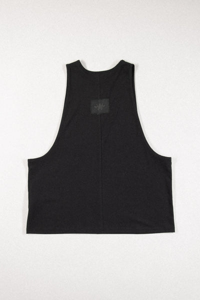 Shop Conscious Contemporary Brand Zsigmond Core Collection Black Organic Cotton Tank Top at Erebus