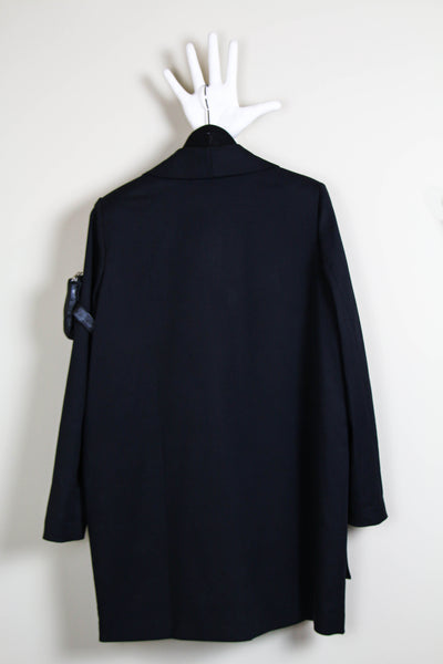 Shop Emerging Contemporary Urban Conscious Womenswear Brand Too Damn Expensive Black Oversized Sleeve Bag Blazer at Erebus