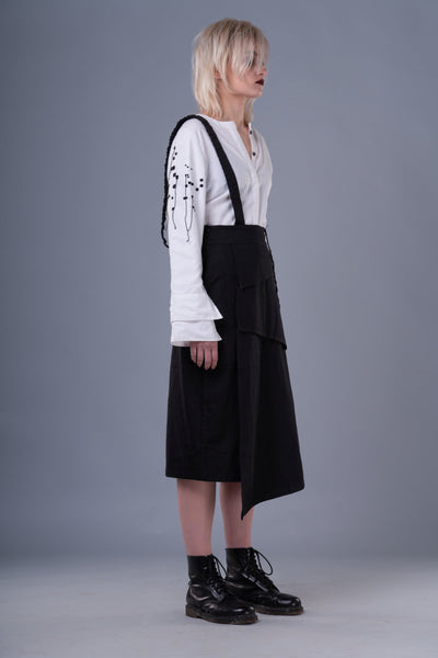 Shop Emerging Dark Conceptual Brand Anagenesis Braille White Veneer Shirt at Erebus