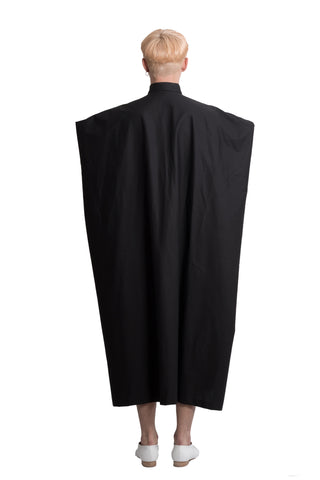 Shop Emerging Slow Fashion Genderless Brand Ludus Agender Brand Black Long Pentagram Sleeveless Shirt at Erebus