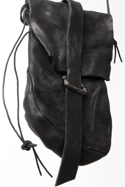 Shop Emerging Slow Fashion Avant-garde Artisan Leather Brand Gegenüber Black Reise 2 Everyday Bag at Erebus