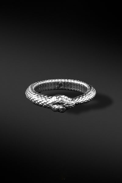 Shop Artisan Jewellery Brand Helios Sterling Silver Ana Serpent Ring at Erebus