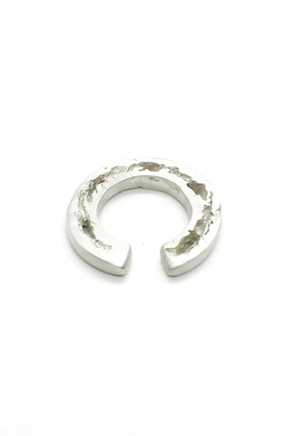 Shop Emerging Slow Fashion Avant-garde Jewellery Brand OSS Haus Broken Dreams Collection White Silver Dream Ear Cuff at Erebus