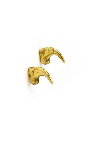 Emerging slow fashion jewellery brand Eilisain Brigid cat claw Earrings in Gold - Erebus - 1