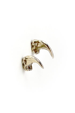 Shop emerging slow fashion jewellery brand Eilisain Brigid cat claw Earrings in Silver - Erebus - 1