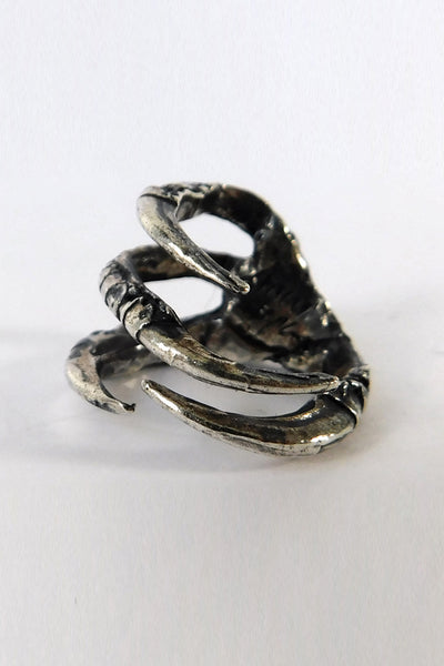 Stacy Hopkins Jewelry Silver Broad Winged Hawk Foot Ring at Erebus