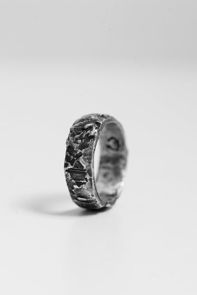 Shop Emerging Avant-garde Jewellery Brand OSS Cannibal S Band Ring at Erebus