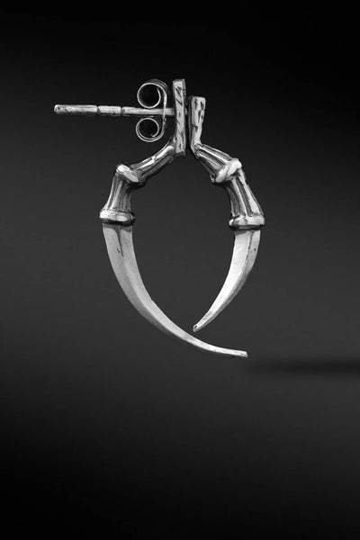 Shop Artisan Jewellery Brand Helios Silver CR Claw Earring Erebus