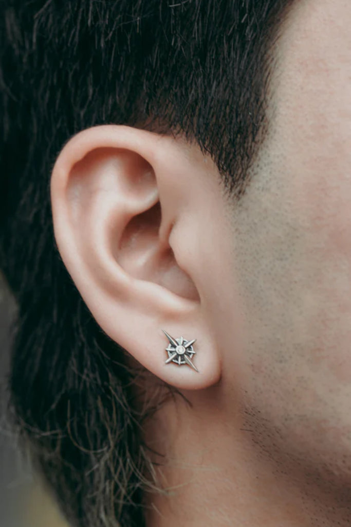Shop Artisan Jewellery Brand Helios Compass Stud Earring at Erebus