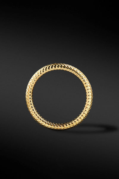 Shop Artisan Jewellery Brand Helios 18kt Gold Plated Copper Conda Serpent Ring at Erebus