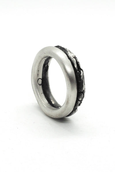Avant-garde Jewellery Brand OSS Oxidised Double Dream Ring at Erebus