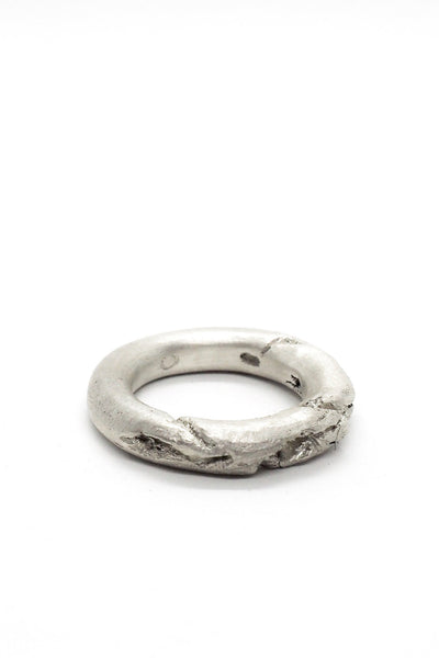 Shop Emerging Slow Fashion Avant-garde Jewellery Brand OSS Haus Broken Dreams Collection White Silver Dream Ring at Erebus
