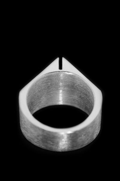 Shop Emerging Slow Fashion Avant-garde Jewellery Designer David Gaboriau Polished Silver Past Ring at Erebus