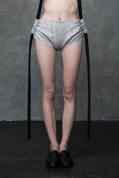 Shop Emerging Conscious Conceptual Womenswear Brand DZHUS Aeger Transformable Shorts at Erebus