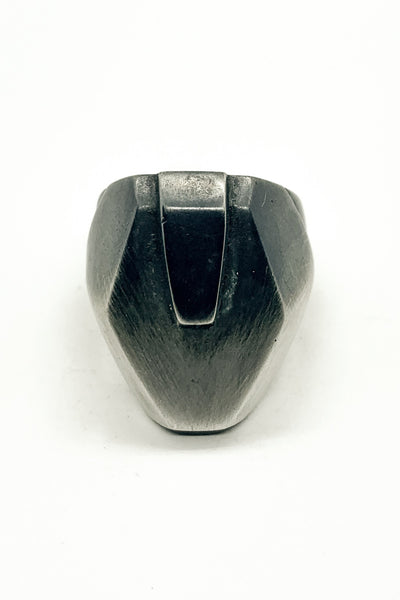 Shop Emerging Slow Fashion Avant-garde Jewellery Brand OSS Haus MSKRA Collection Silver Jotun Ring at Erebus