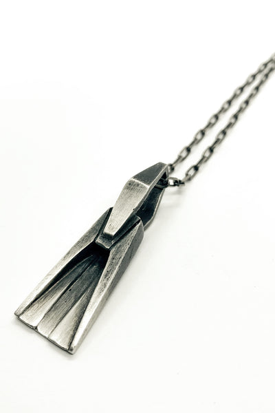Shop Emerging Slow Fashion Avant-garde Jewellery Brand OSS Haus MSKRA Collection Silver Cougar Necklace at Erebus