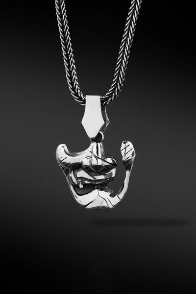 Shop Artisan Jewellery Brand Helios Sterling Silver Ghost Bushido Necklace at Erebus