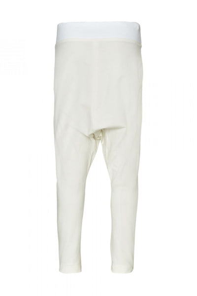 Shop Emerging Unisex Street Brand Monochrome Off-White Gusset Sweatpants at Erebus