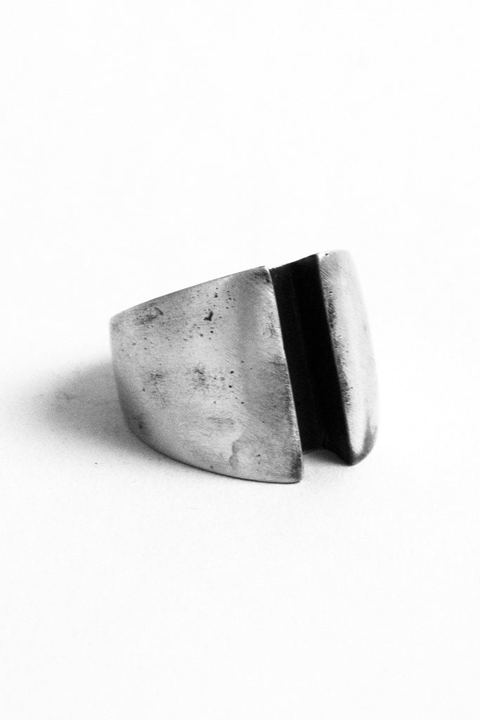 Shop Emerging Slow Fashion Avant-garde Jewellery Brand OSS Haus Awakening Collection Silver Imperial Ring at Erebus