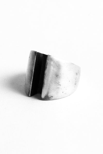 Shop Emerging Slow Fashion Avant-garde Jewellery Brand OSS Haus Awakening Collection Silver Imperial Ring at Erebus