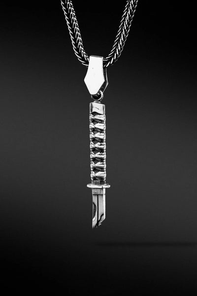 Shop Artisan Jewellery Brand Helios Sterling Silver Katana Soul Necklace at Erebus
