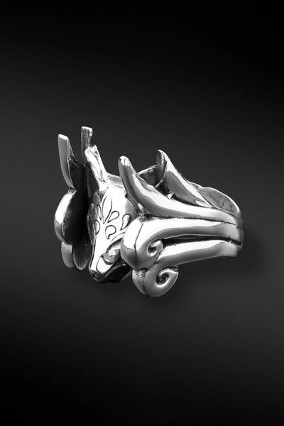 Shop Artisan Jewellery Brand Helios Sterling Silver Kurama Ring at Erebus