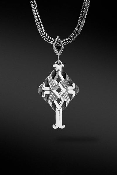 Artisan Jewellery Brand Helios Sterling Silver Lotus Cross Different Pendant at Erebus