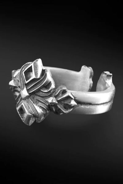 Shop Artisan Jewellery Brand Helios Sterling Silver Lotusgot Ring at Erebus