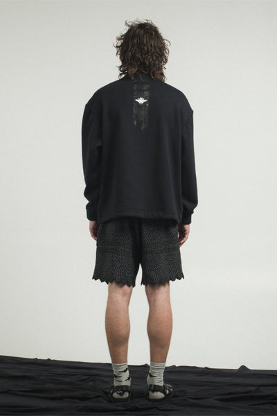 Shop Conscious Contemporary Menswear Brand Zsigmond Kudus SS23 Collection Black Organic Cotton Merse Jumper at Erebus