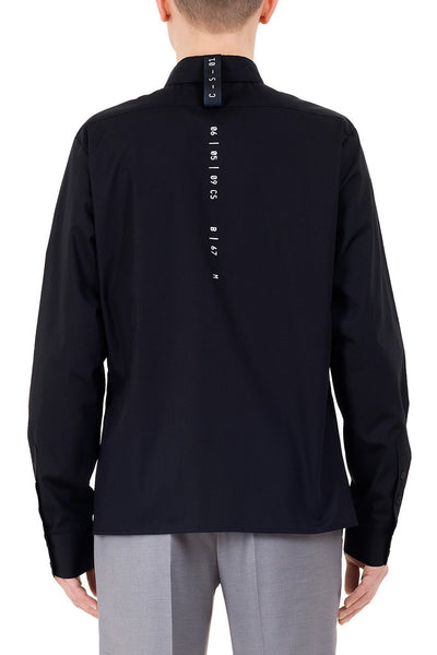 Emerging unisex brand Monochrome Classic Coded Shirt Black - Erebus - 4