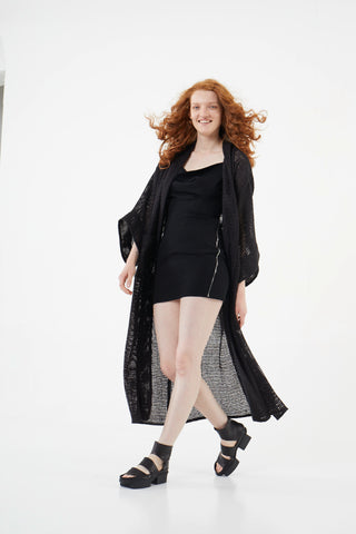 Shop Emerging Dark Luxury Avant-garde Designer Pavlina Jauss SS21 Space Collection Black Moon Dress at Erebus