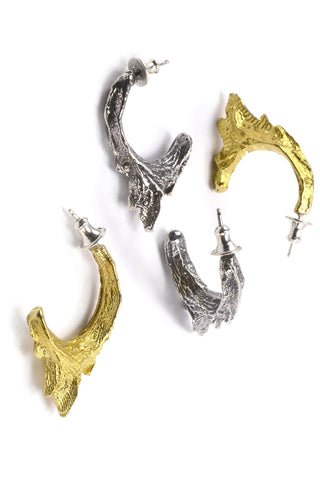 Shop emerging slow fashion jewellery brand Eilisain Ondine Earrings in Gold - Erebus - 2