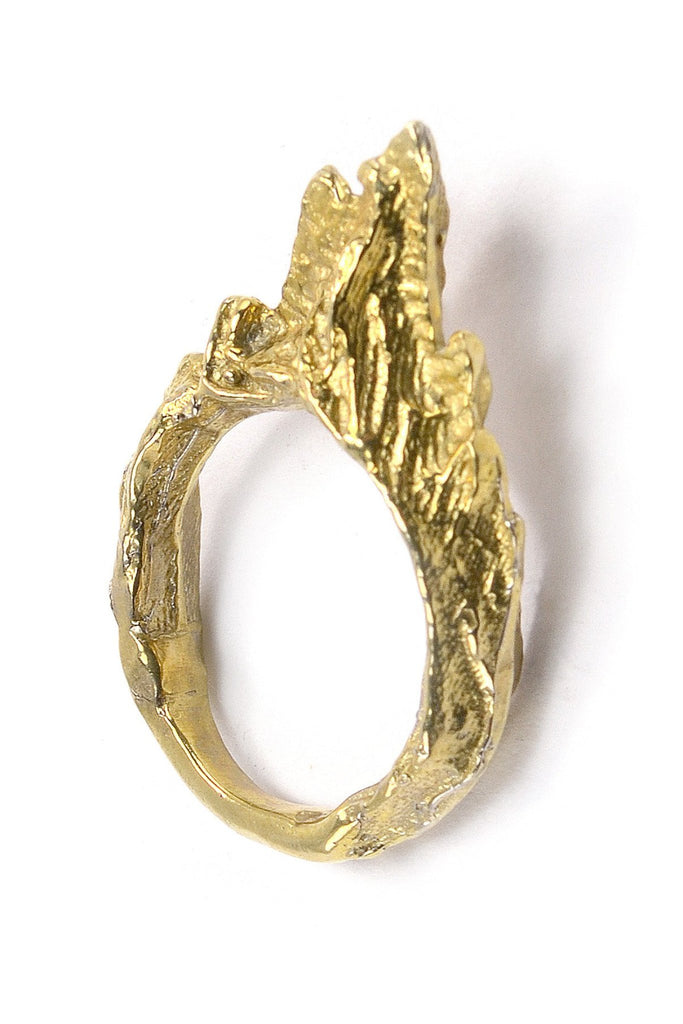 Shop emerging slow fashion jewellery brand Eilisain Ondine Ring in Gold - Erebus - 1