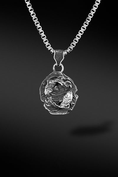 Shop Artisan Jewellery Brand Helios Silver Pisces Pendant at Erebus