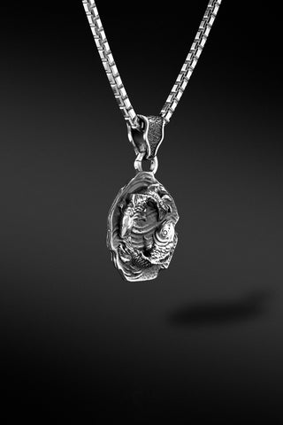 Shop Artisan Jewellery Brand Helios Silver Pisces Pendant at Erebus