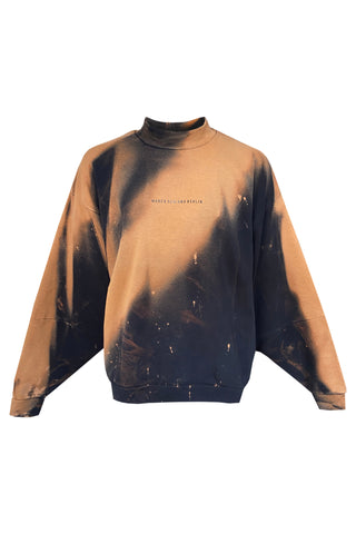 Shop Emerging Conscious Slow Fashion Avant-garde Designer Marco Scaiano SS21 Bleached Black Thor Universe Pullover at Erebus